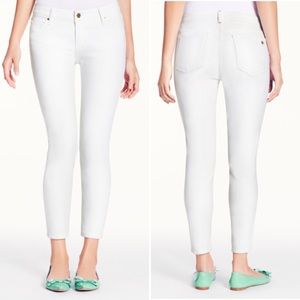 Kate Spade Broome Street Capri Cropped Jeans White
